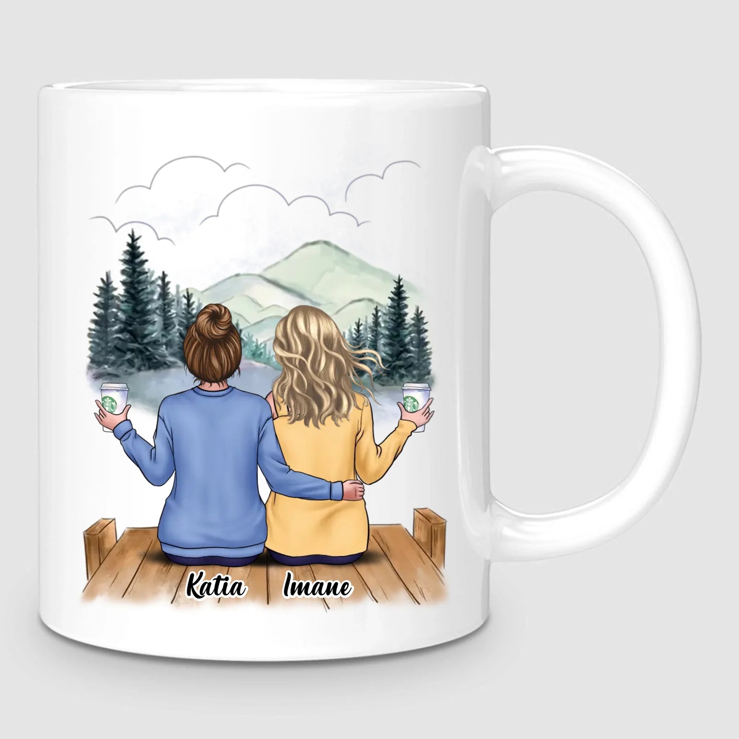 Jusqu'à 6 Meilleures Amies | Mug Personnalisé