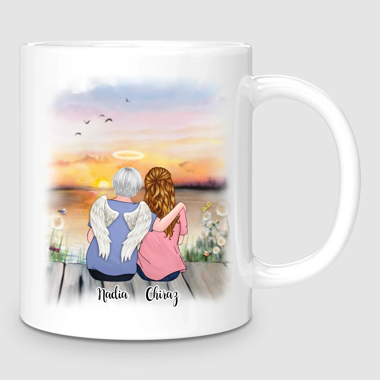 Maman & Fille | Hommage | Mug Personnalisé