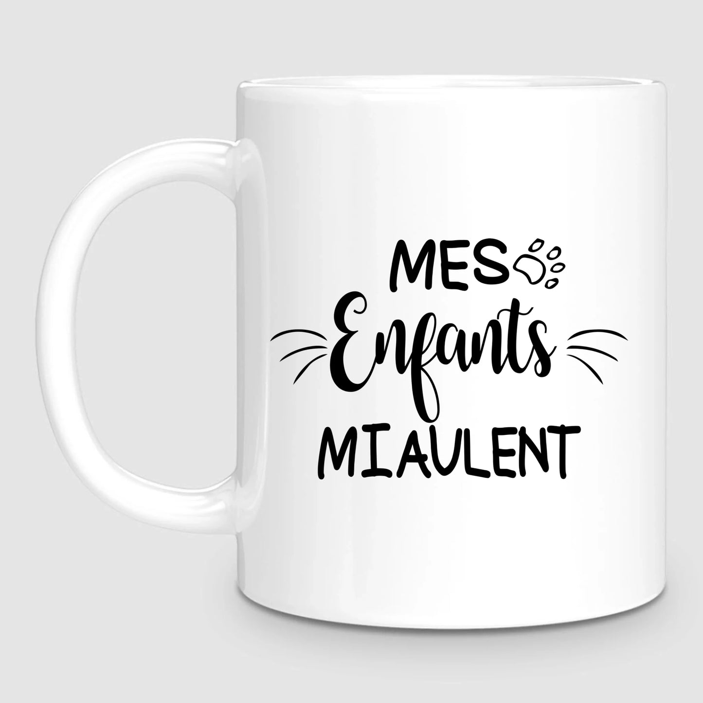 Femme & jusqu'à 3 Chats | Mug Personnalisé