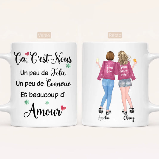Jusqu'à 5 Soeurs | Mug Personnalisé