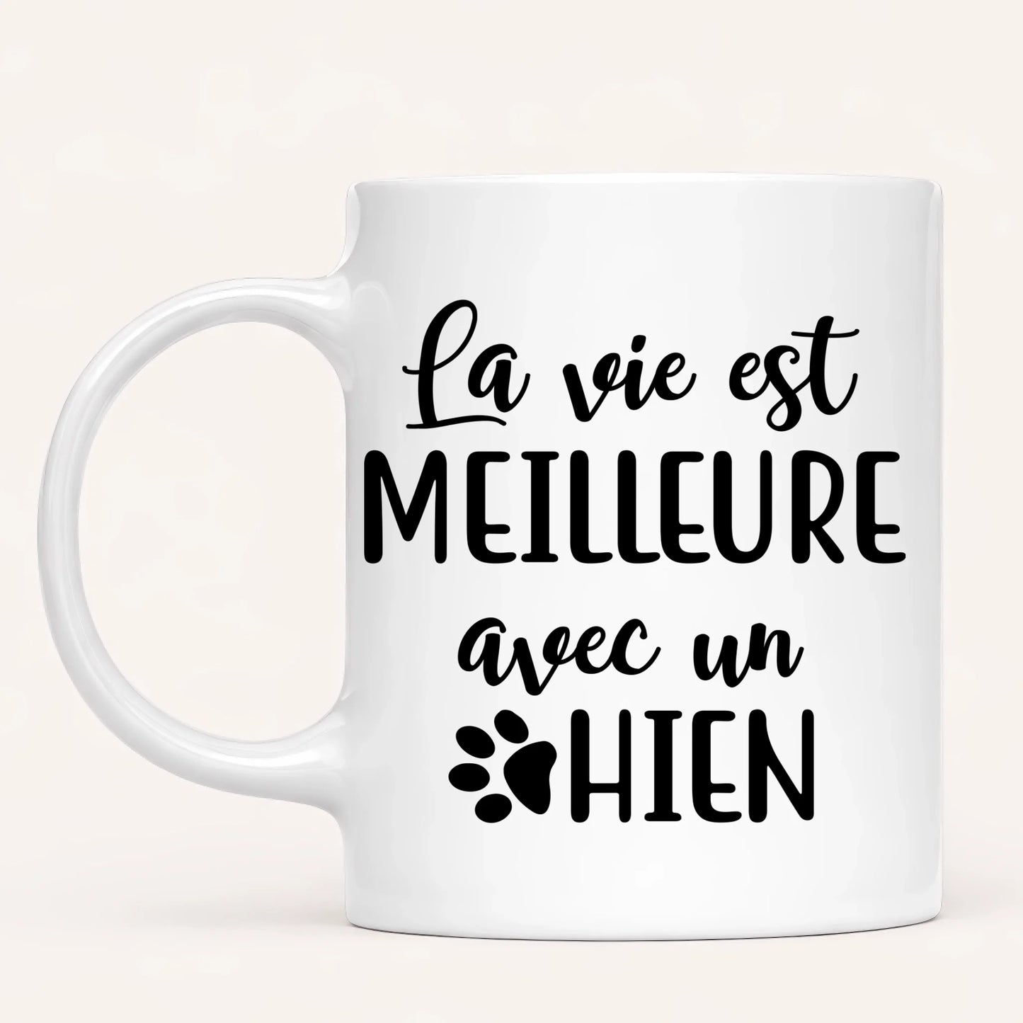 Femme & Jusqu'à 4 Chiens | Mug Personnalisé