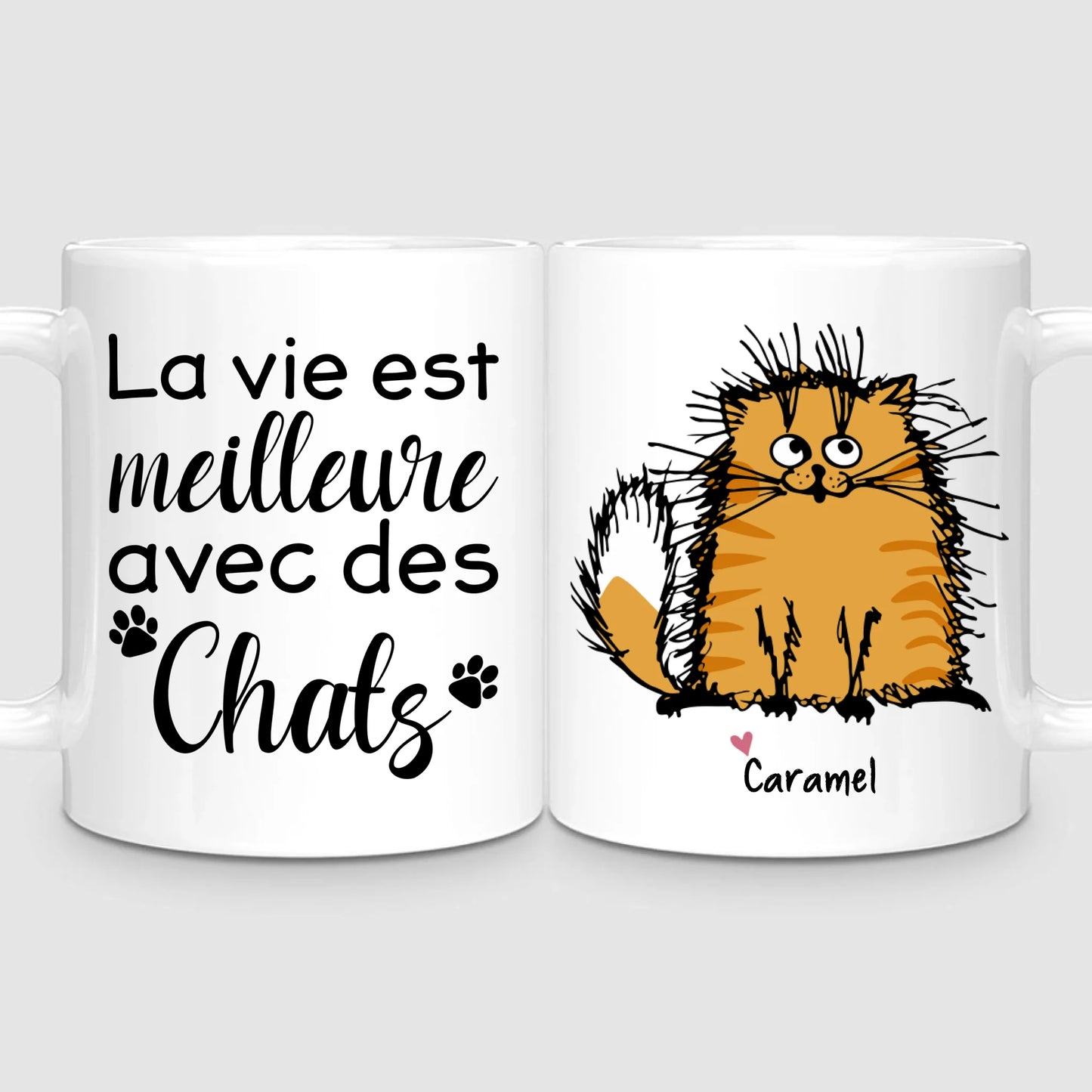 Jusqu'à 7 Chats | Mug Personnalisé
