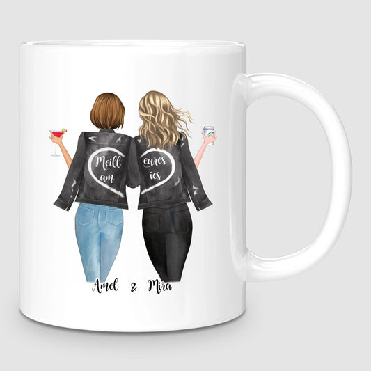 Jusqu'à 4 Meilleures Amies | Mug Personnalisé