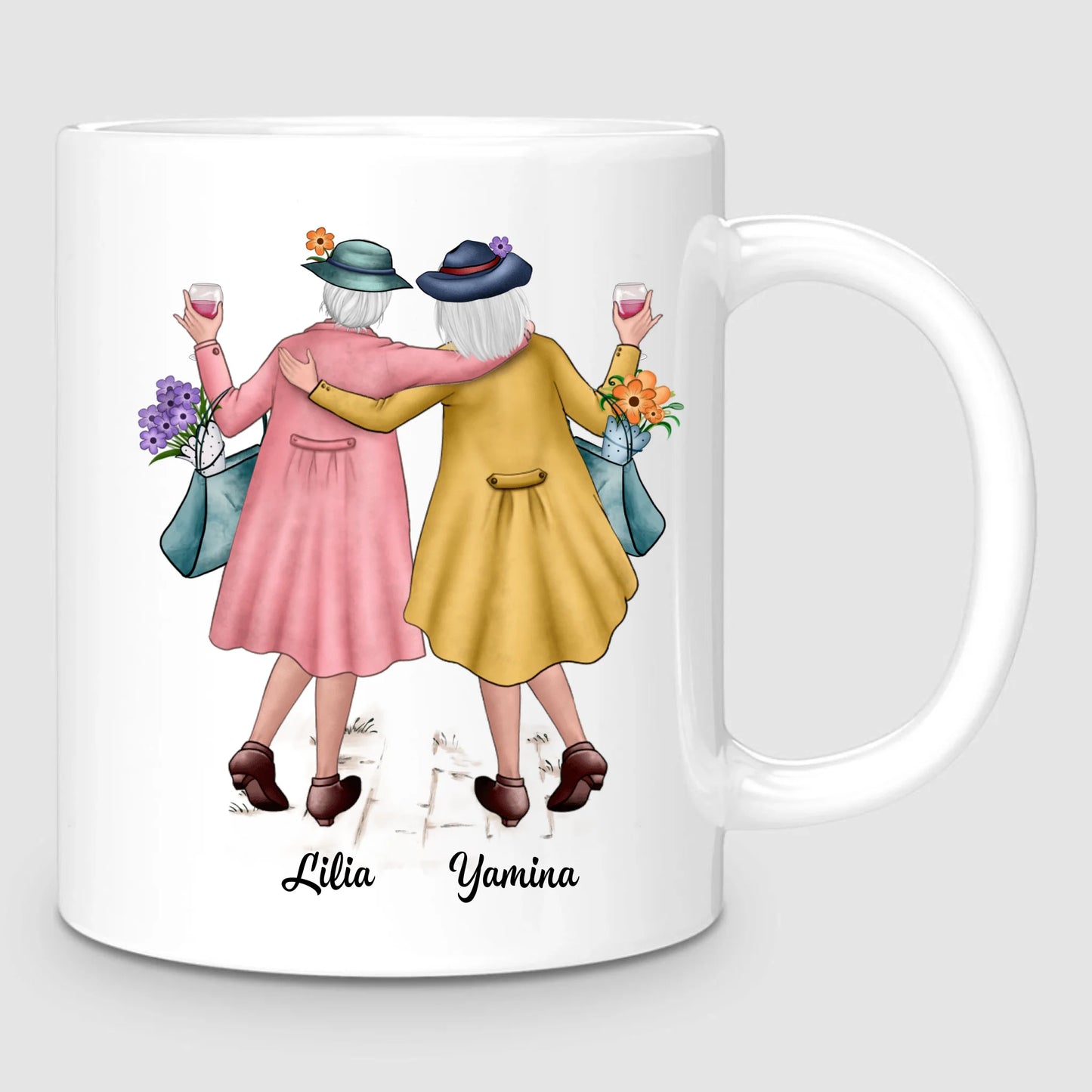 2 Amies Matures | Mug Personnalisé