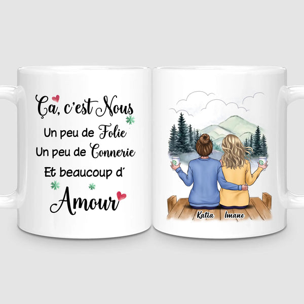 Jusqu'à 6 Meilleures Amies | Mug Personnalisé