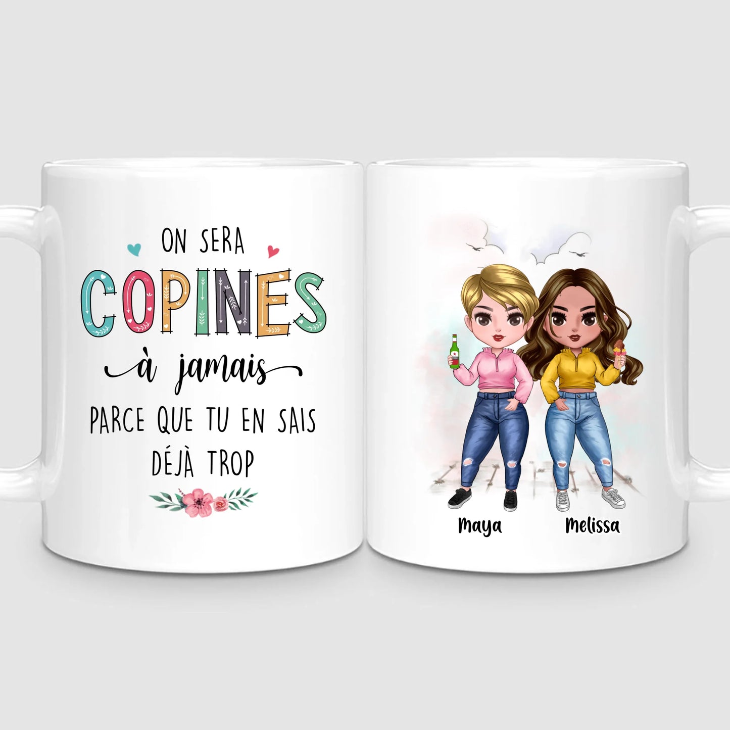 Jusqu'à 7 Amies | Mug Personnalisé
