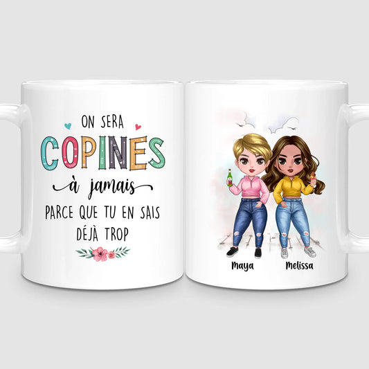 Jusqu'à 7 Amies | Mug Personnalisé