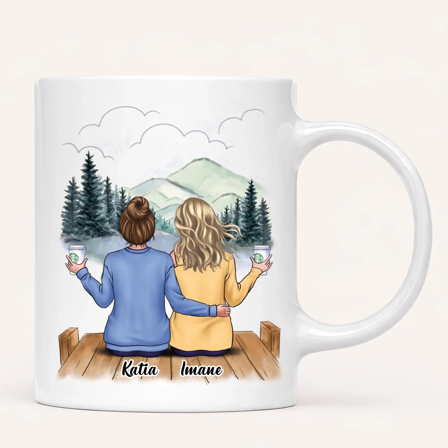 Jusqu'à 6 Meilleures Amies | Mug Personnalisé