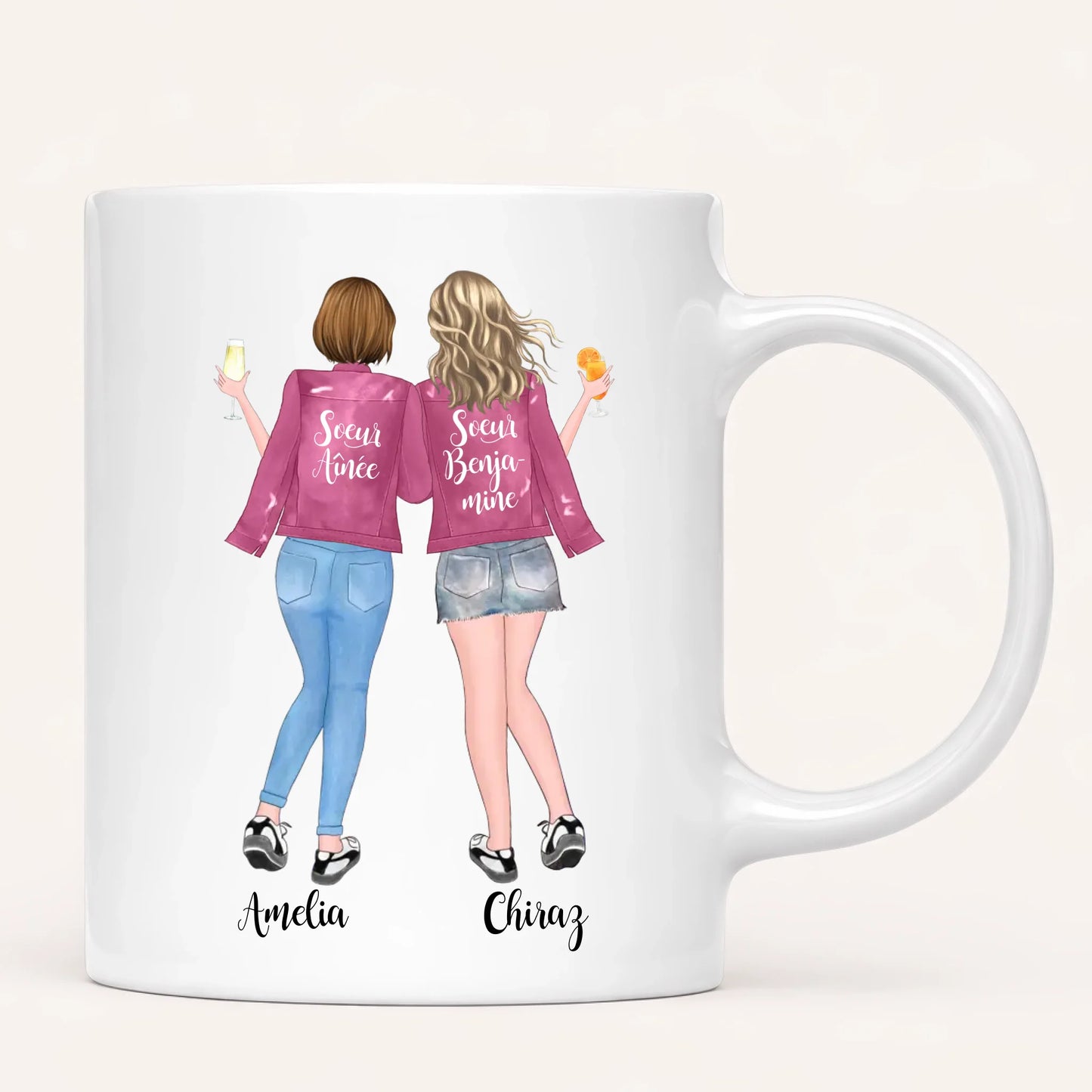 Jusqu'à 5 Soeurs | Mug Personnalisé