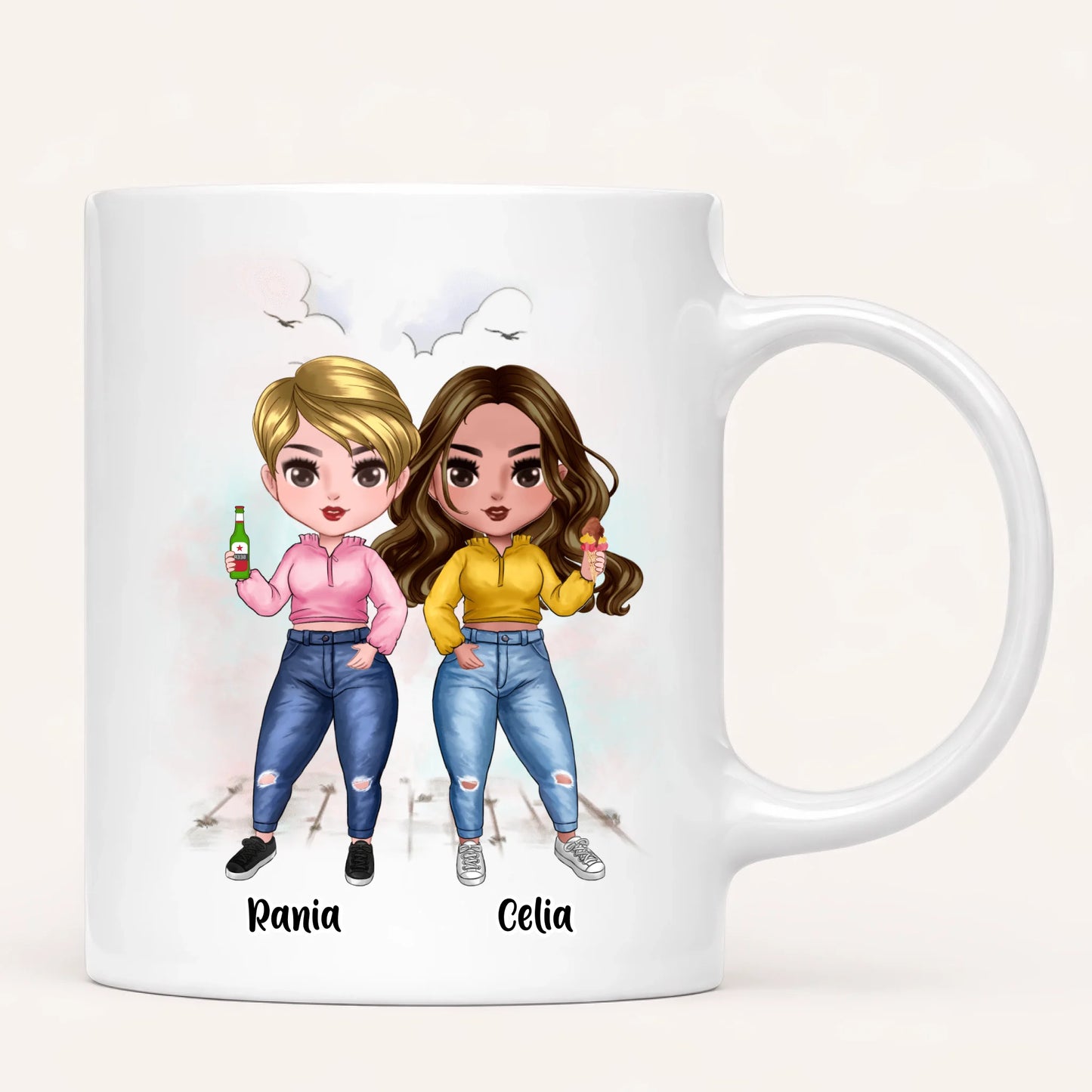 Jusqu'à 7 Soeurs | Mug Personnalisé