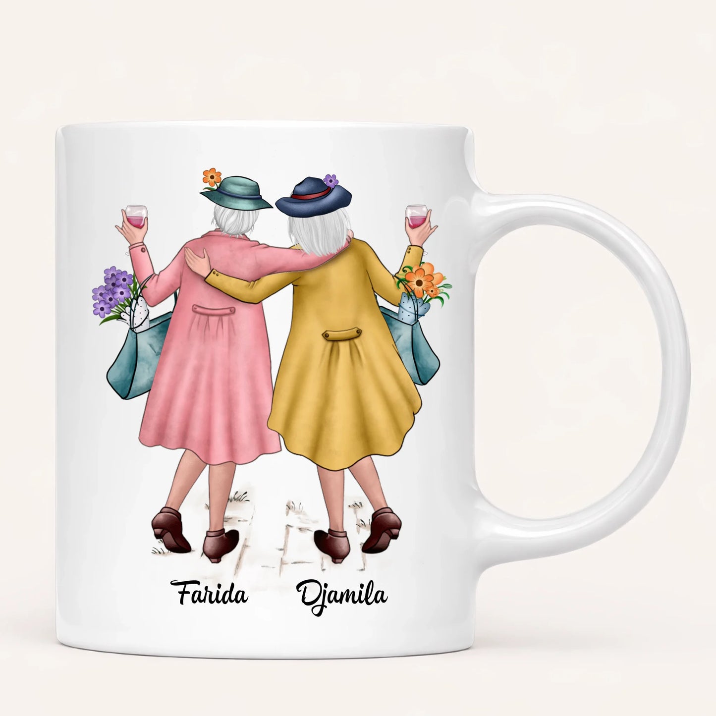 2 Soeurs Matures | Mug Personnalisé