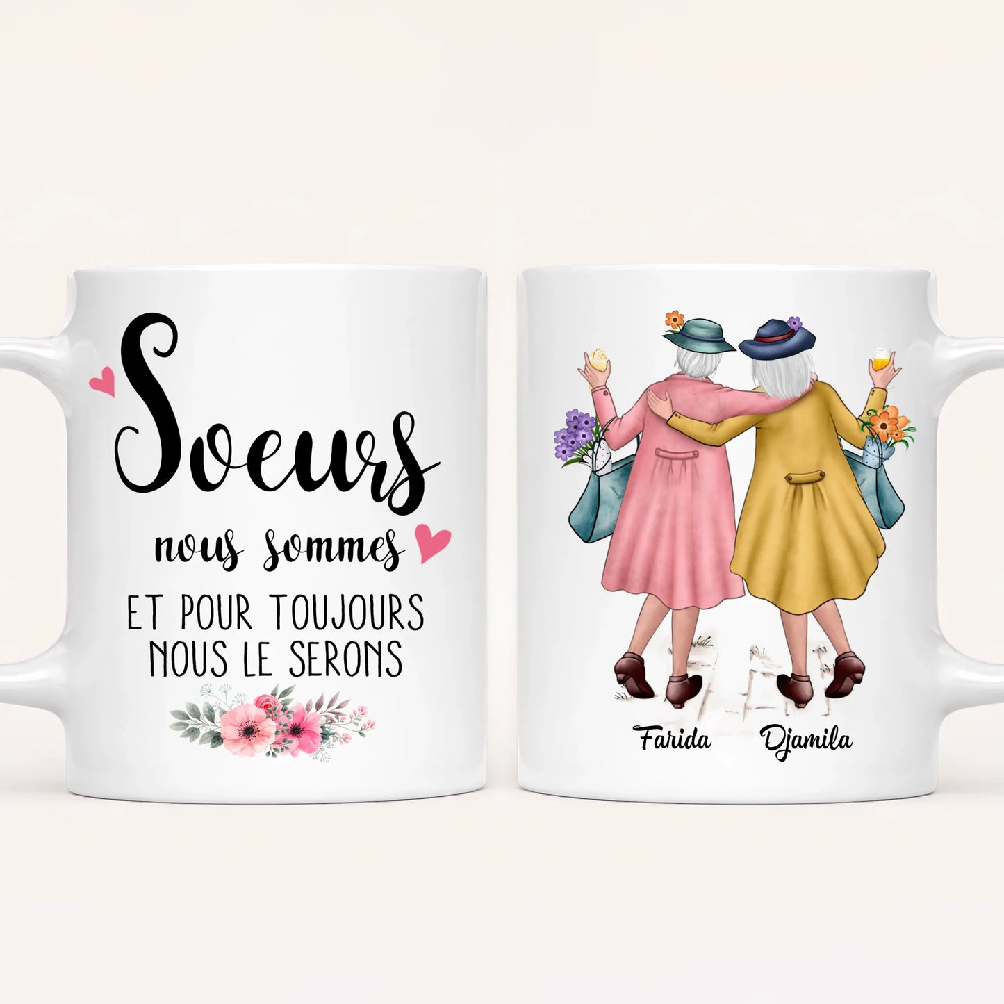 2 Soeurs Matures | Mug Personnalisé