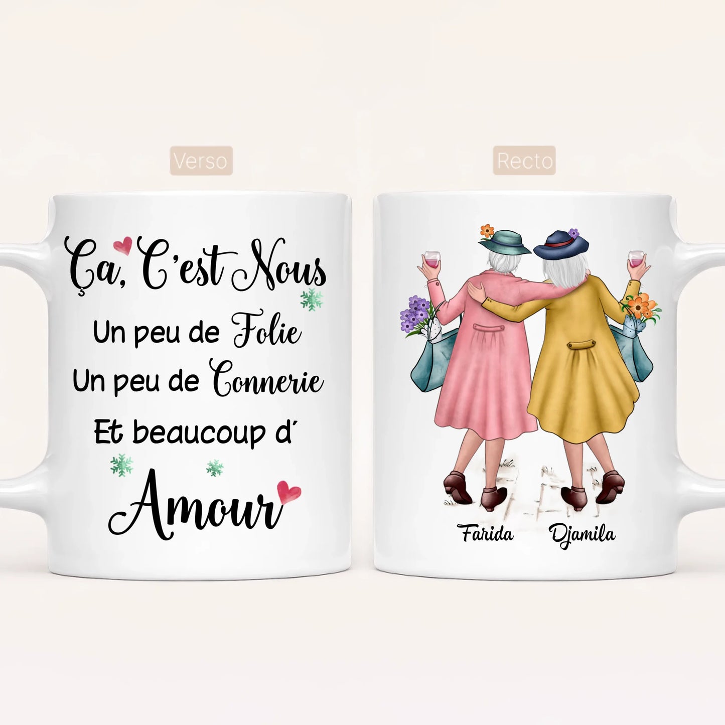 2 Soeurs Matures | Mug Personnalisé