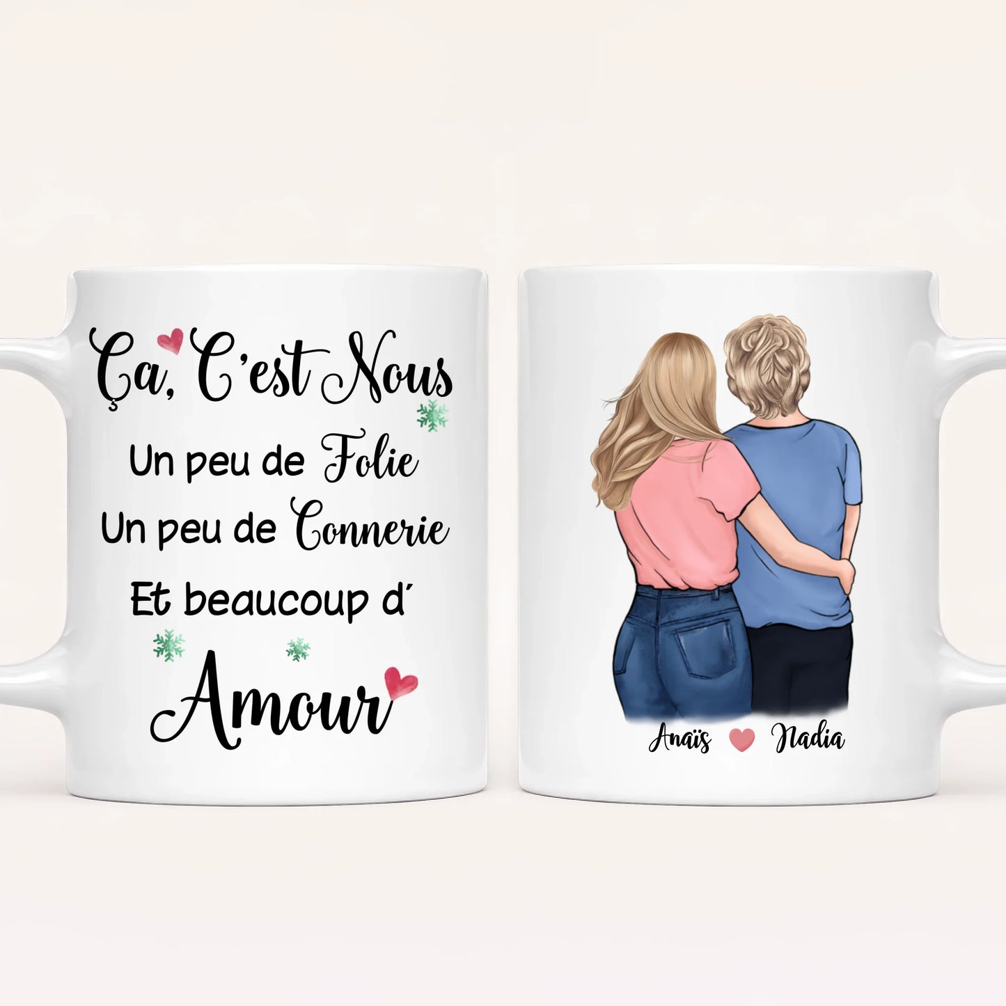 Mère & Fille | Mug Personnalisé