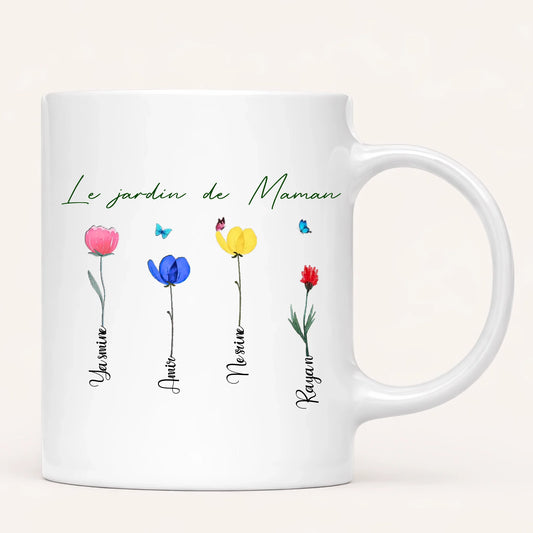 Le Jardin de Maman | Jusqu'à 8 Enfants | Mug Personnalisé