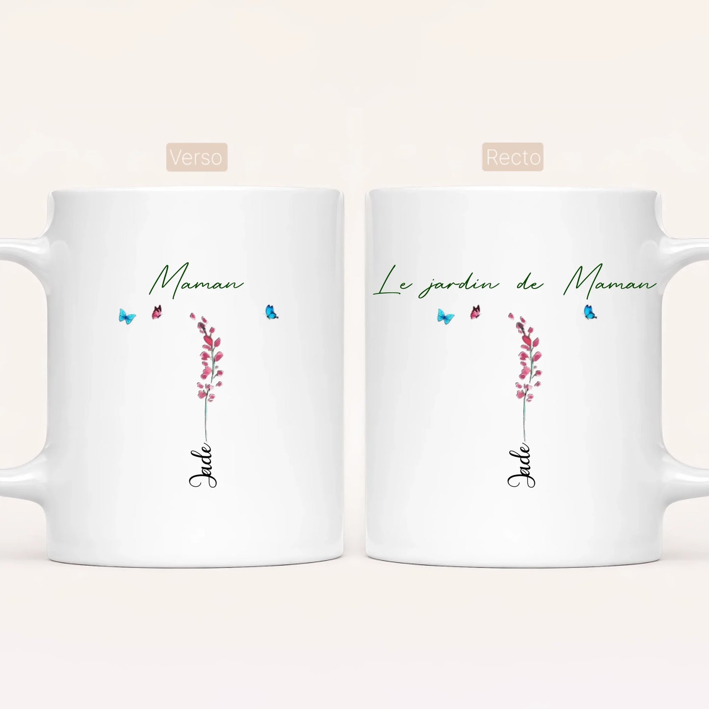 Le Jardin de Maman | Jusqu'à 8 Enfants | Mug Personnalisé
