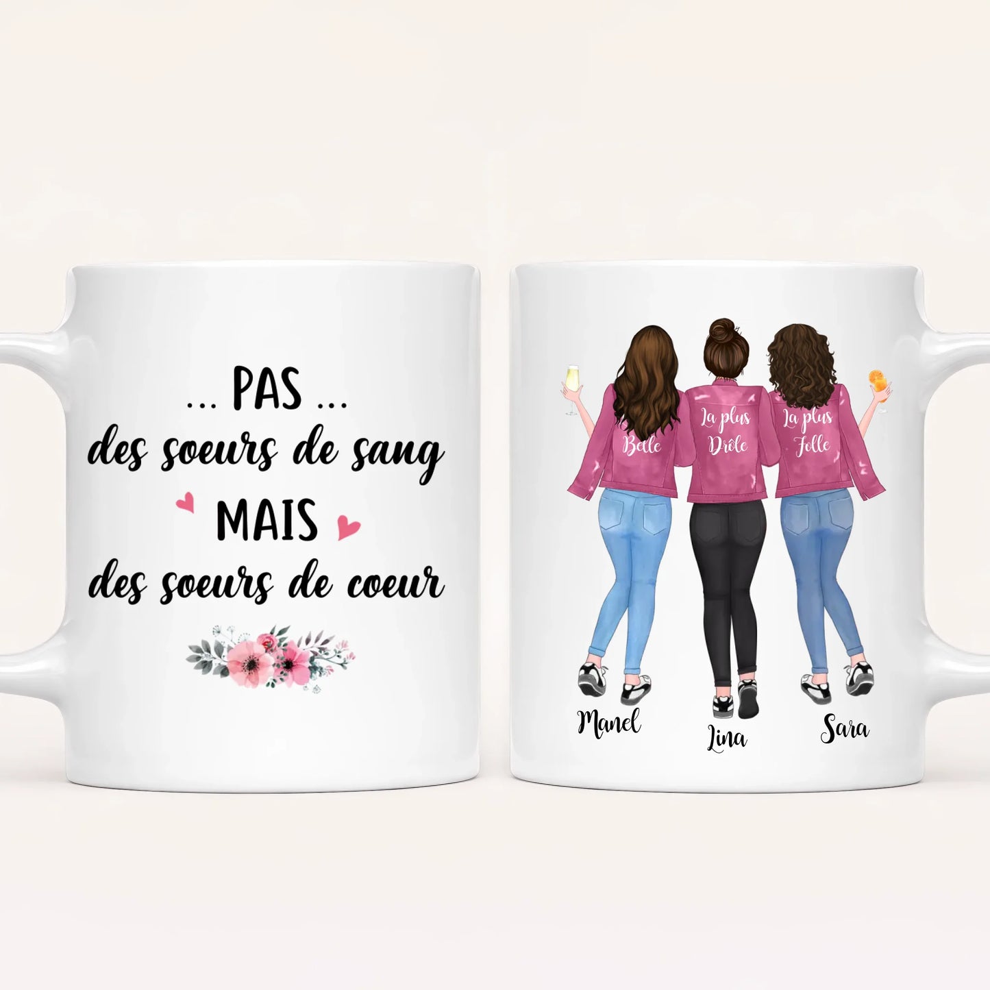 Jusqu'à 5 Meilleures Amies | Mug Personnalisé