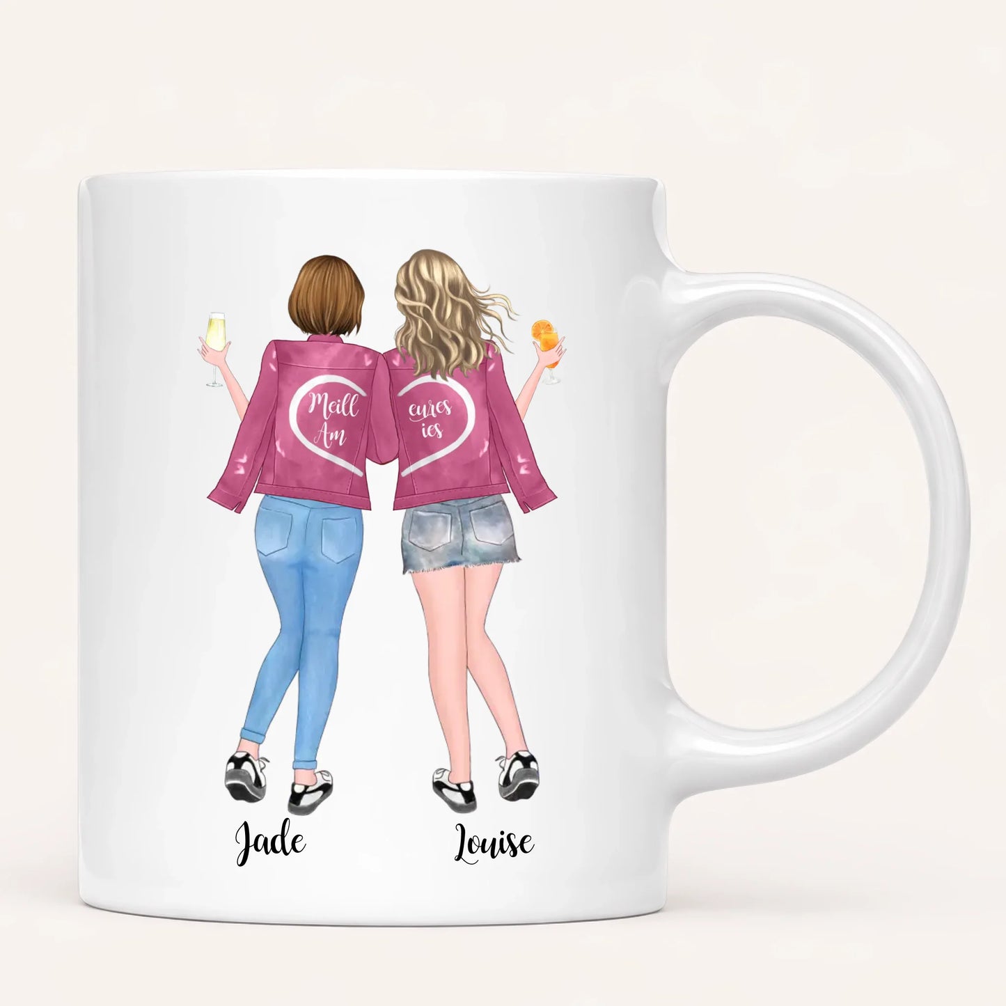 Jusqu'à 5 Meilleures Amies | Mug Personnalisé