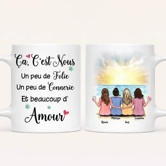 Jusqu'à 6 Meilleures Amies | Mug Personnalisé