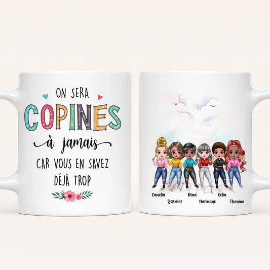 Jusqu'à 7 Amies | Mug Personnalisé