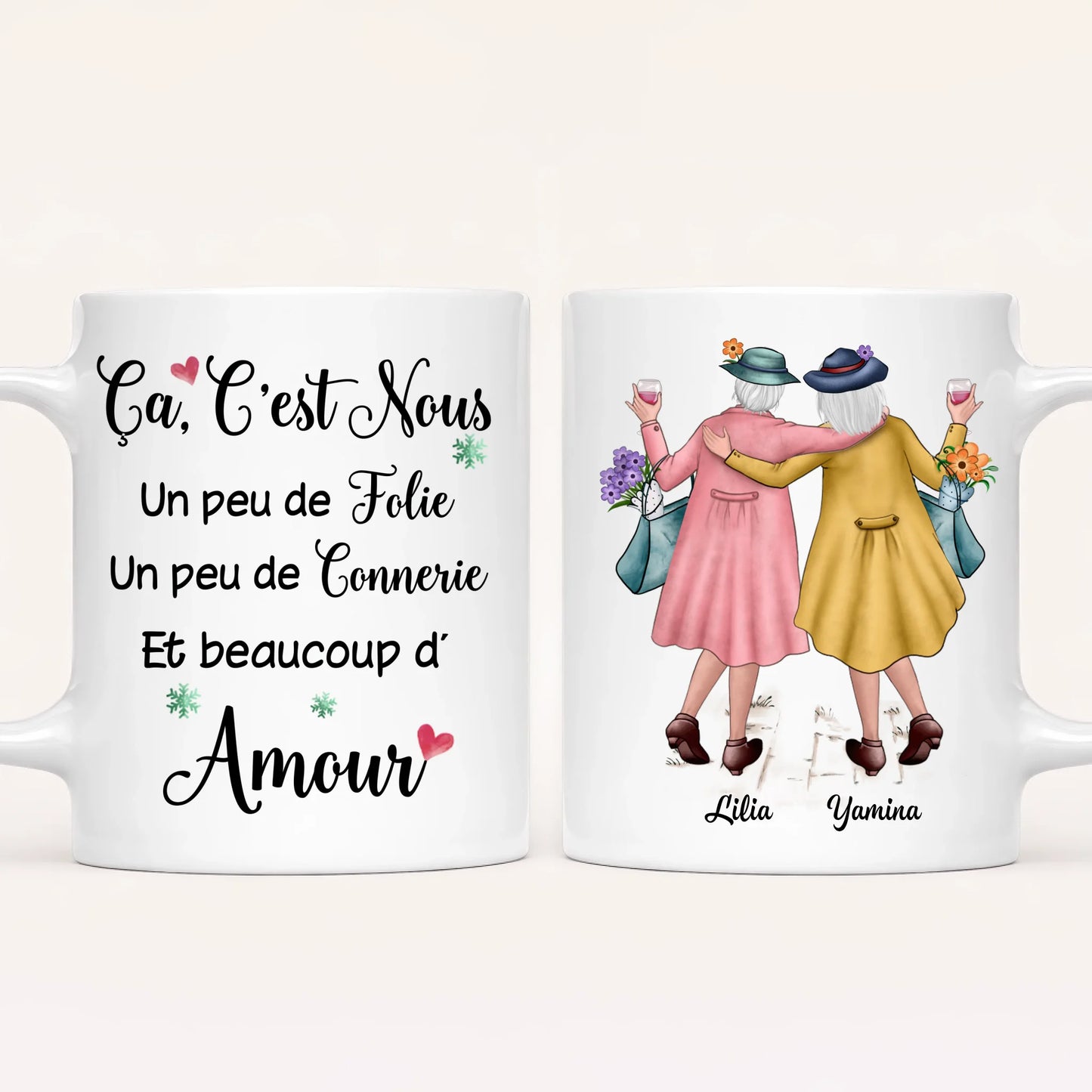 2 Meilleures Amies | Mug Personnalisé