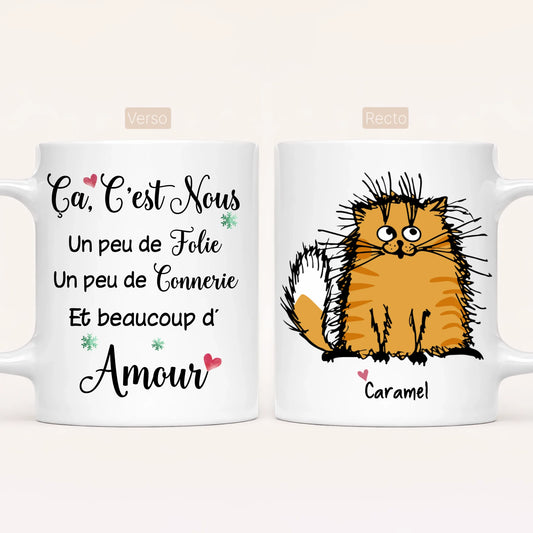 Jusqu'à 7 Chats | Mug Personnalisé