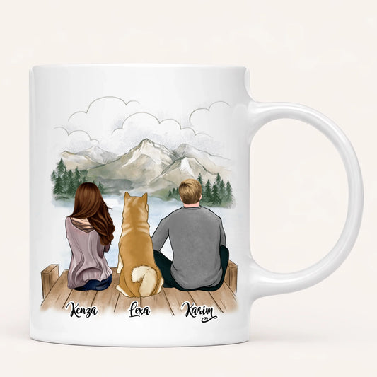 Couple & Chien | Mug Personnalisé