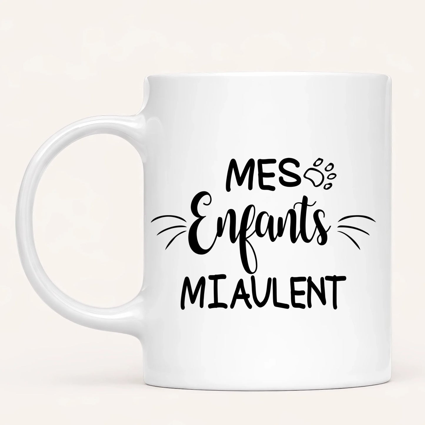 Femme & jusqu'à 3 Chats | Mug Personnalisé