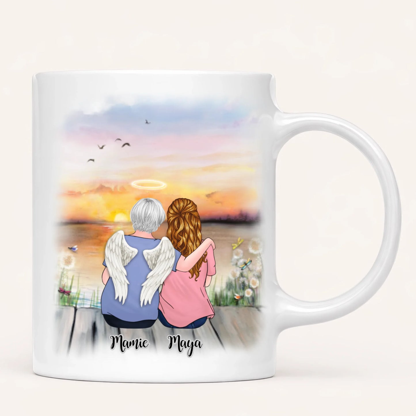 Mamie & Petite-Fille | Hommage | Mug Personnalisé