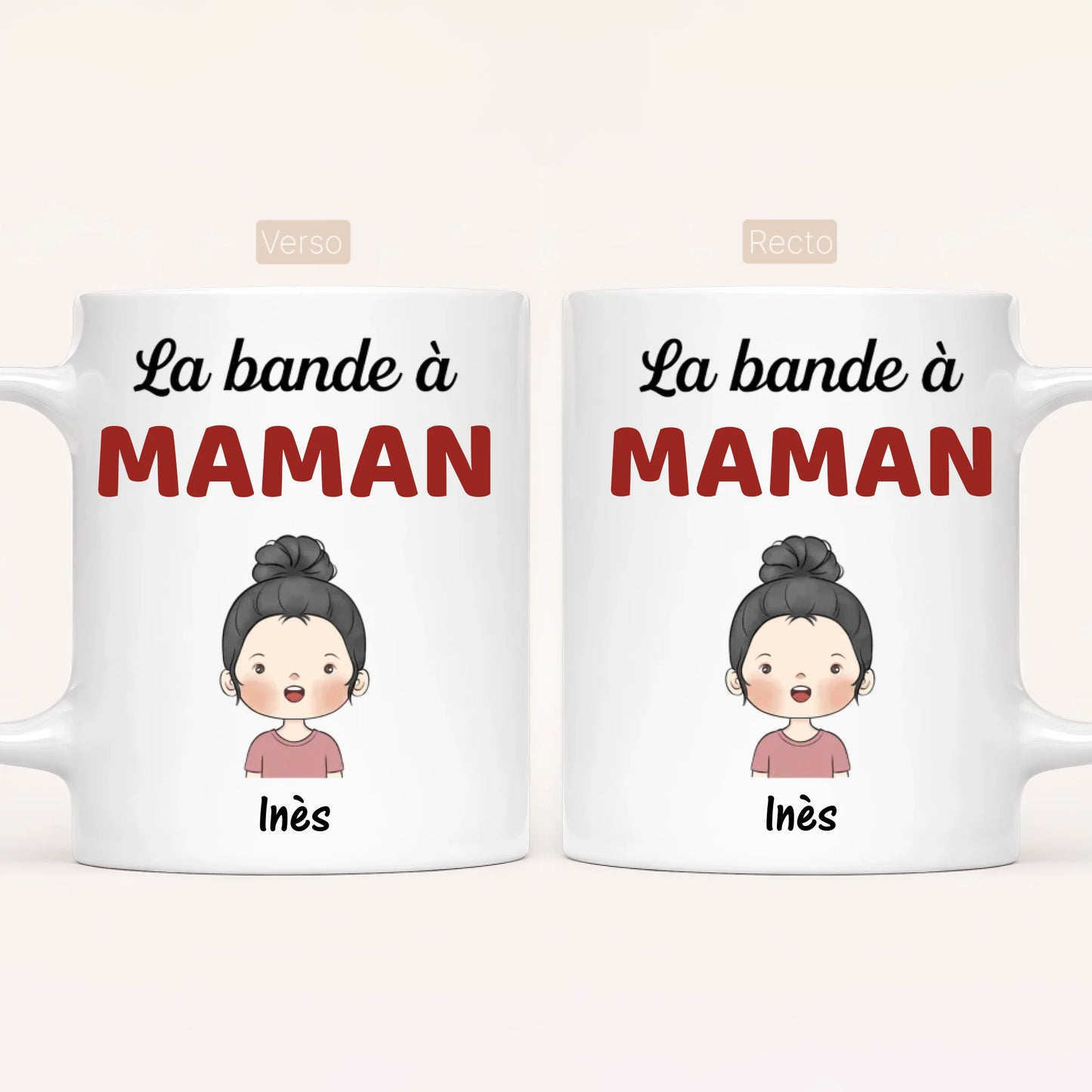 Jusqu'à 10 Enfants | La Bande à Maman | Mug Personnalisé